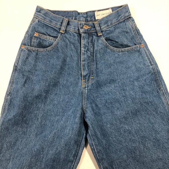 Vintage Jay Jacobs High Waisted Tapered Mom Jeans Size 3/4 100% Cotton - Picture 5 of 9